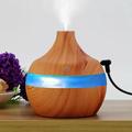 Fa hatású mini aromaterápiás párologtató, ultrahangos párásító, illatosító - világosbarna Fa hatású mini aromaterápiás párologtató, ultrahangos párásító, illatosító - világosbarna