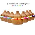 Fa hatású mini aromaterápiás párologtató, ultrahangos párásító, illatosító - világosbarna Fa hatású mini aromaterápiás párologtató, ultrahangos párásító, illatosító - világosbarna