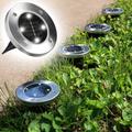 Disk Lights 4 ledes napelemes nyomvonaljelölő lámpa készlet Disk Lights 4 ledes napelemes nyomvonaljelölő lámpa készlet