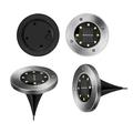 Disk Lights 8 ledes napelemes nyomvonaljelölő lámpa készlet, melegfehér Disk Lights 8 ledes napelemes nyomvonaljelölő lámpa készlet, melegfehér