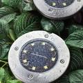 Disk Lights 8 ledes napelemes nyomvonaljelölő lámpa készlet, melegfehér Disk Lights 8 ledes napelemes nyomvonaljelölő lámpa készlet, melegfehér