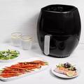 Elite® 7,7 L-es Air Fryer + receptkönyv, 1800W olaj nélküli forró levegős fritőz digitális kijelzővel, keverőlapáttal és betekintőablakkal Elite® 7,7 L-es Air Fryer + receptkönyv, 1800W olaj nélküli forró levegős fritőz digitális kijelzővel, keverőlapáttal és betekintőablakkal