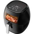 Elite® 7,7 L-es Air Fryer + receptkönyv, 1800W olaj nélküli forró levegős fritőz digitális kijelzővel, keverőlapáttal és betekintőablakkal Elite® 7,7 L-es Air Fryer + receptkönyv, 1800W olaj nélküli forró levegős fritőz digitális kijelzővel, keverőlapáttal és betekintőablakkal