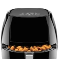 Értékcsökkent - Elite® 7,7 L-es Air Fryer + receptkönyv, 1800W olaj nélküli forró levegős fritőz digitális kijelzővel, keverőlapáttal és betekintőablakkal