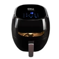 Értékcsökkent - Elite® 7,7 L-es Air Fryer + receptkönyv, 1800W olaj nélküli forró levegős fritőz digitális kijelzővel, keverőlapáttal és betekintőablakkal