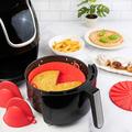 Szilikon sütőedény Air Fryer-hez, sütőforma meleglevegős fritőzhöz, sütéshez, fagyasztáshoz, 16 cm Szilikon sütőedény Air Fryer-hez, sütőforma meleglevegős fritőzhöz, sütéshez, fagyasztáshoz, 16 cm