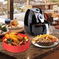 Szilikon sütőedény Air Fryer-hez, sütőforma meleglevegős fritőzhöz, sütéshez, fagyasztáshoz, 16 cm Szilikon sütőedény Air Fryer-hez, sütőforma meleglevegős fritőzhöz, sütéshez, fagyasztáshoz, 16 cm