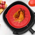 Szilikon sütőedény Air Fryer-hez, sütőforma meleglevegős fritőzhöz, sütéshez, fagyasztáshoz, 16 cm
