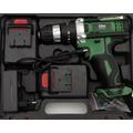 Elite® akkus ütvefúró és csavarozó szett 2 db 20V-os Li-ion akksival + 28 db kiegészítővel kofferben E-CHD20-28B Elite® akkus ütvefúró és csavarozó szett 2 db 20V-os Li-ion akksival + 28 db kiegészítővel kofferben E-CHD20-28B