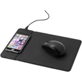 Bőr hatású egérpad beépített vezeték nélküli telefontöltővel
