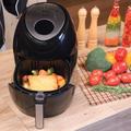 Elite® olaj nélküli forró levegős fritőz digitális kijelzővel 1800W, 5,6 l kapacitással - fekete + receptkönyvvel Elite® olaj nélküli forró levegős fritőz digitális kijelzővel 1800W, 5,6 l kapacitással - fekete + receptkönyvvel