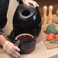 Elite® olaj nélküli forró levegős fritőz digitális kijelzővel 1800W, 5,6 l kapacitással - fekete + receptkönyvvel Elite® olaj nélküli forró levegős fritőz digitális kijelzővel 1800W, 5,6 l kapacitással - fekete + receptkönyvvel