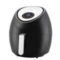Értékcsökkent - Elite® olaj nélküli forró levegős fritőz digitális kijelzővel 1800W, 5,6 l kapacitással - fekete + receptkönyvvel