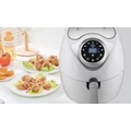 Elite® 3,6 L-es Air Fryer + receptkönyv, 1600W olaj nélküli forró levegős fritőz digitális kijelzővel - fehér