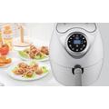 Elite® olaj nélküli forró levegős fritőz digitális kijelzővel 1600W, 3,6 l kapacitással - fehér + receptkönyvvel Elite® olaj nélküli forró levegős fritőz digitális kijelzővel 1600W, 3,6 l kapacitással - fehér + receptkönyvvel