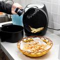 Elite® 3,6 L-es Air Fryer + receptkönyv, 1600W olaj nélküli forró levegős fritőz digitális kijelzővel - fekete