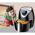 Elite® 3,6 L-es Air Fryer + receptkönyv, 1600W olaj nélküli forró levegős fritőz digitális kijelzővel - fekete