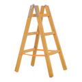 Univerzális háztartási fa létra, festőlétra, fém erősítésekkel, 2x3 fokos, 102 cm Univerzális háztartási fa létra, festőlétra, fém erősítésekkel, 2x3 fokos, 102 cm