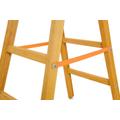 Univerzális háztartási fa létra, festőlétra, fém erősítésekkel, 2x4 fokos, 130 cm Univerzális háztartási fa létra, festőlétra, fém erősítésekkel, 2x4 fokos, 130 cm