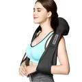 Shiatsu elektromos nyak- és testmasszírozó kapcsolható infravörös fűtéssel, fekete Shiatsu elektromos nyak- és testmasszírozó kapcsolható infravörös fűtéssel, fekete