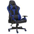 Értékcsökkent - Gamer szék fej-és derékpárnával, állítható kartámasszal kék-fekete színben Értékcsökkent - Gamer szék fej-és derékpárnával, állítható kartámasszal kék-fekete színben