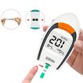Digitális vércukorszint mérő készlet 50 db tesztcsíkkal és lándzsával, műanyag tárolóval Digitális vércukorszint mérő készlet 50 db tesztcsíkkal és lándzsával, műanyag tárolóval