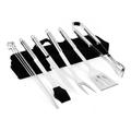 9 részes, grill eszköz készlet, rozsdamentes acél, hordozható táskában 9 részes, grill eszköz készlet, rozsdamentes acél, hordozható táskában
