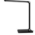 LED asztali lámpa, exkluzív, vezetéknélküli töltővel, USB csatlakozóval, fekete LED asztali lámpa, exkluzív, vezetéknélküli töltővel, USB csatlakozóval, fekete