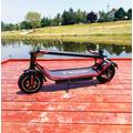 E-scooter elektromos roller, összecsukható, rugós felfüggesztéssel és tárcsafékkel felszerelt felnőtt roller, fekete E-scooter elektromos roller, összecsukható, rugós felfüggesztéssel és tárcsafékkel felszerelt felnőtt roller, fekete