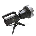 Nagy kézi keresőlámpa Extra erős LED lámpa Akkumulátorral tripod állvánnyal 500M, 150 W - COBA-CB-T300