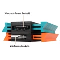 Kontúrozó, kontúrmérő, profilmásoló sablon beépített vonalzóval, 12 cm