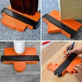 Kontúrozó, kontúrmérő, profilmásoló sablon beépített vonalzóval, 12 cm