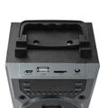 Akkumulátoros FM rádiós bluetooth hangfal digitális kijelzővel, microSD, USB, 2x5W, szürke Akkumulátoros FM rádiós bluetooth hangfal digitális kijelzővel, microSD, USB, 2x5W, szürke