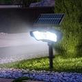 Nagy fényerejű SMD LED lámpa távirányítóval, falra szerelhető, földbe szúrható, különálló napelemmel Nagy fényerejű SMD LED lámpa távirányítóval, falra szerelhető, földbe szúrható, különálló napelemmel