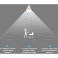 Mozgásérzékelős 7W LED izzó E27 foglalattal, 6500 Kelvin