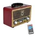 Meier bluetooth-os, USB és AUX csatlakozós FM/AM/SW hordozható rádió távirányítóval,vilagosbarna