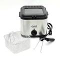 Mini olajsütő fritőz 2,5 liter kapacitással, 1000W Mini olajsütő fritőz 2,5 liter kapacitással, 1000W