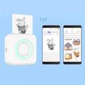 Hordozható akkumulátoros mini printer, intelligens nyomtató hőpapírral, bluetooth kapcsolattal