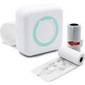 Hordozható akkumulátoros mini printer, intelligens nyomtató hőpapírral, bluetooth kapcsolattal
