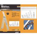 Möller 3x7 fokos multifunkciós alumínium létra 4,25m Möller 3x7 fokos multifunkciós alumínium létra 4,25m
