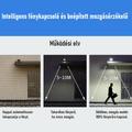 Napelemes utcai, udvari LED lámpa mozgásérzékelővel + távirányítóval - 1000W Napelemes utcai, udvari LED lámpa mozgásérzékelővel + távirányítóval - 1000W
