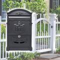 Möller fekete zárható fém postaláda, levélszekrény, MR70607 Möller fekete zárható fém postaláda, levélszekrény, MR70607
