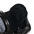 Elektromos shiatsu lábmasszírozó távirányítóval, fekete színben