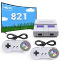 Retro játékkonzol 2 db kontrollerrel és 821 beépített játékkal Retro játékkonzol 2 db kontrollerrel és 821 beépített játékkal