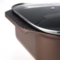 Royalty Line márvány bevonatú, tapadásmentes pecsenyesütő üvegfedővel - 34 cm, ARG34ML
