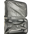 Royalty Line 3 db-os keményfalú bőrönd szett, 4 db dupla kerékkel - fekete