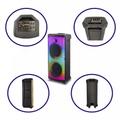 Akkumulátoros bluetooth karaoke hangfal mikrofonnal, távirányítóval, LED fényekkel Akkumulátoros bluetooth karaoke hangfal mikrofonnal, távirányítóval, LED fényekkel