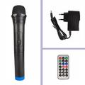 Akkumulátoros bluetooth karaoke hangfal mikrofonnal, távirányítóval, LED fényekkel Akkumulátoros bluetooth karaoke hangfal mikrofonnal, távirányítóval, LED fényekkel