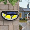 Mozgásérzékelős, 122 LED-es napelemes lámpa széles vetítési szöggel Mozgásérzékelős, 122 LED-es napelemes lámpa széles vetítési szöggel