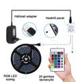 5 méteres vízálló RGB 5050 LED szalag készlet távirányítóval és tápegységgel 5 méteres vízálló RGB 5050 LED szalag készlet távirányítóval és tápegységgel